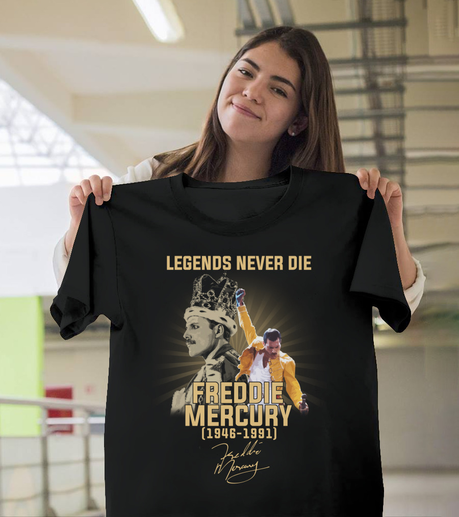 LEGENS NEVER DIE FREDDIE MERCURY (1946-1991) T-Shirt