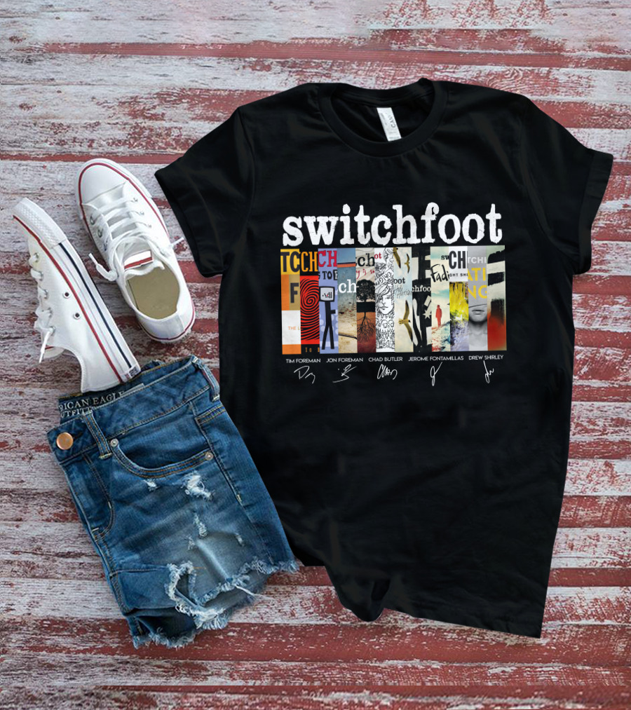 Switchfoot Albums Tim Foreman Jon Foreman Chad Butler Jerome Fontamillas Drew Shirley T-Shirt
