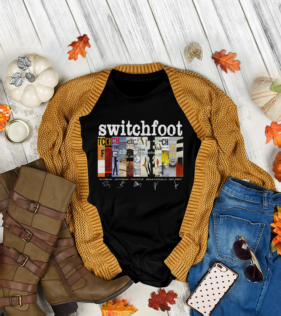 Switchfoot Albums Tim Foreman Jon Foreman Chad Butler Jerome Fontamillas Drew Shirley T-Shirt