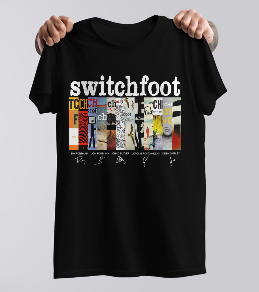 Switchfoot Albums Tim Foreman Jon Foreman Chad Butler Jerome Fontamillas Drew Shirley T-Shirt