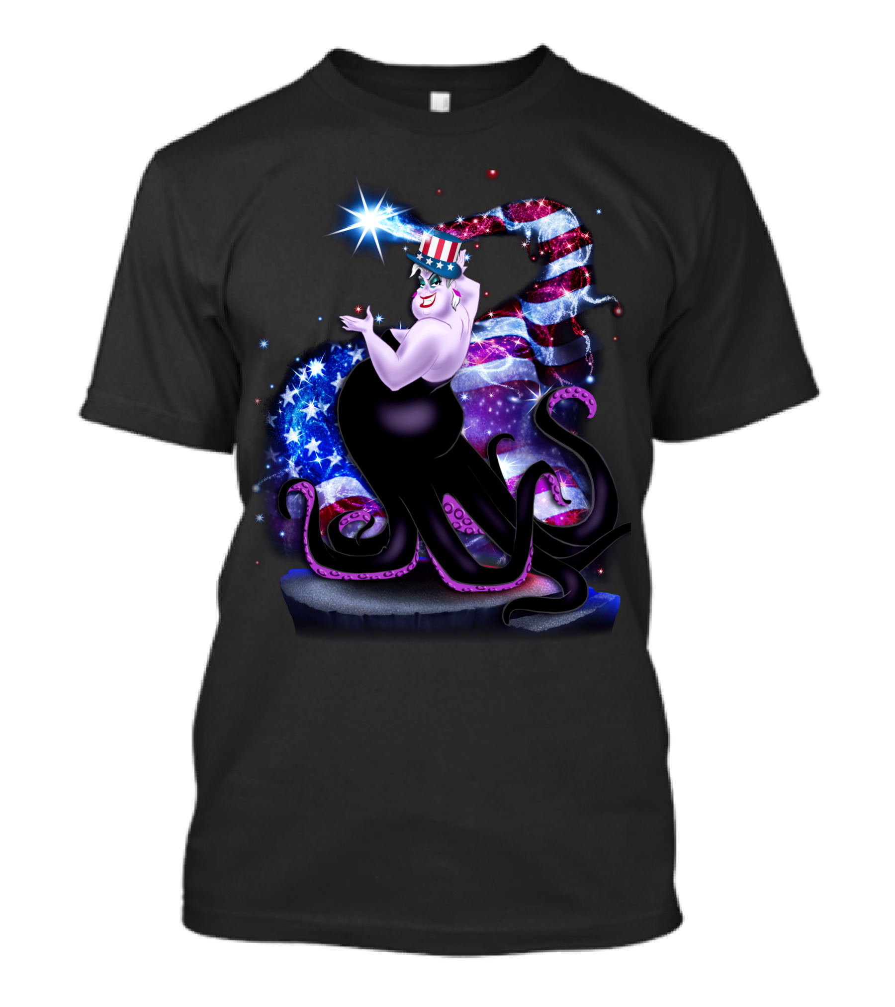 Ursula American Flag Patriotic Bling July T-Shirt