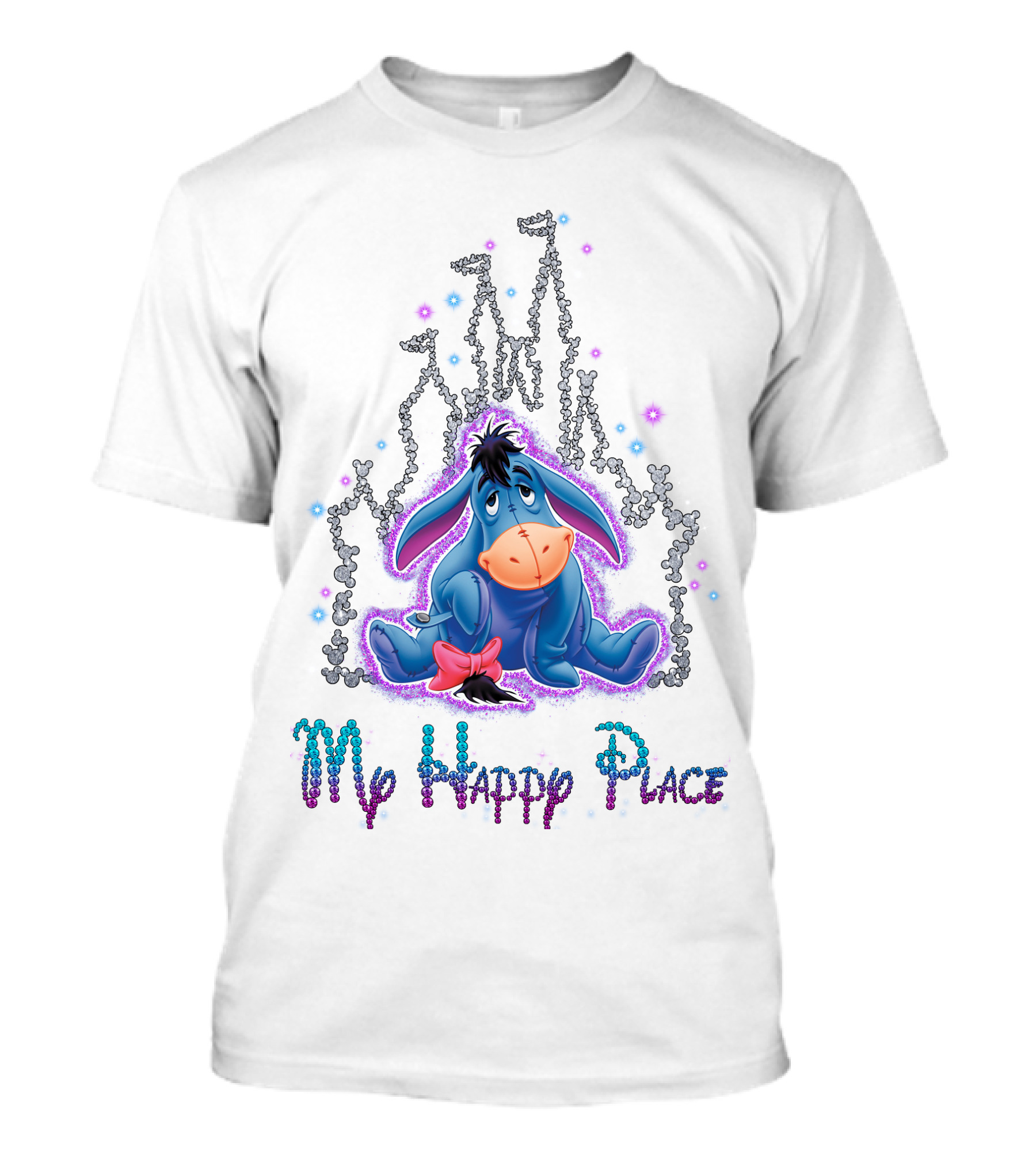 Eeyore My Happy Place Disney Castle T-Shirt