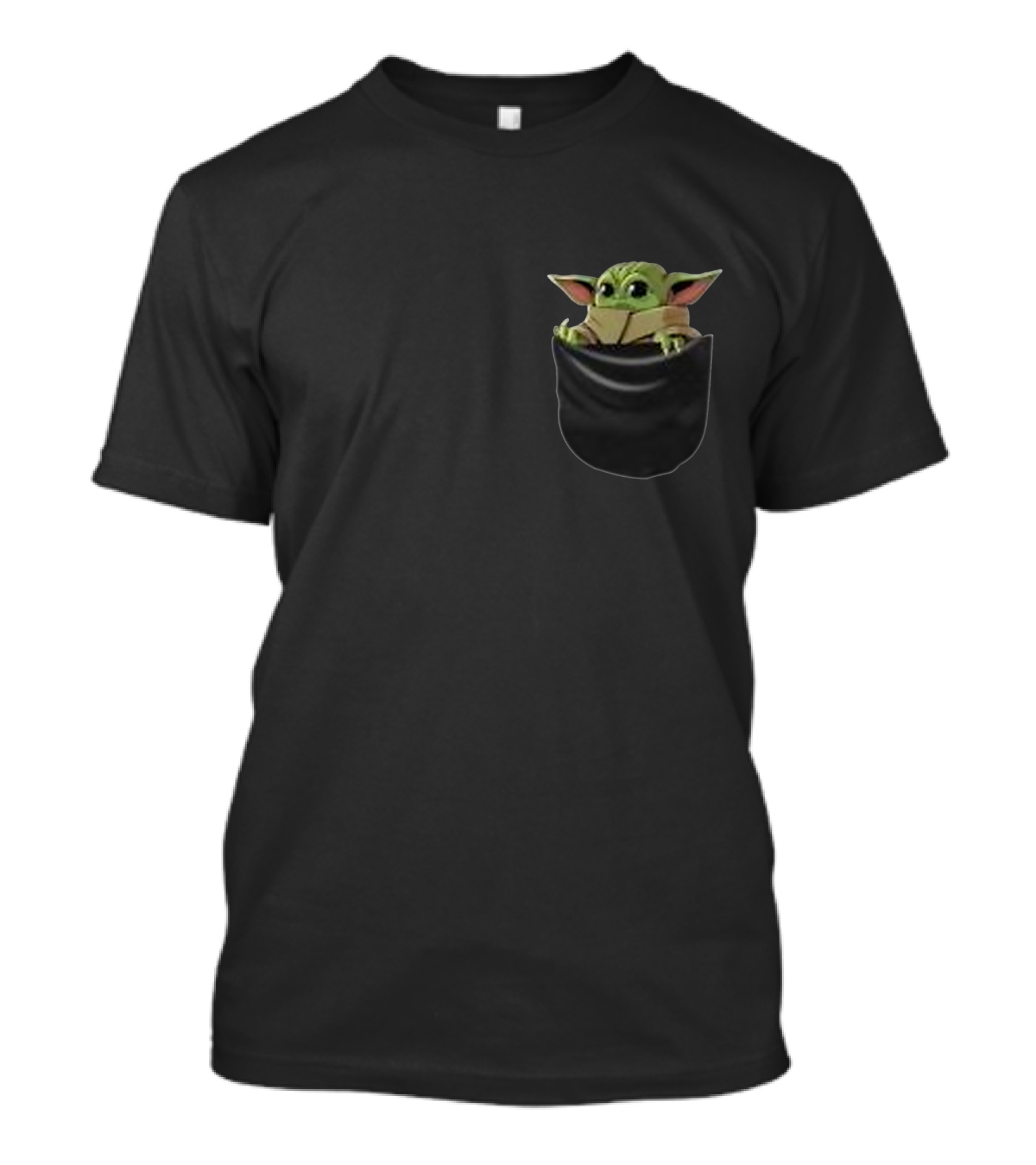 Baby Yoda Grogu Pocket Mandalorian T-Shirt