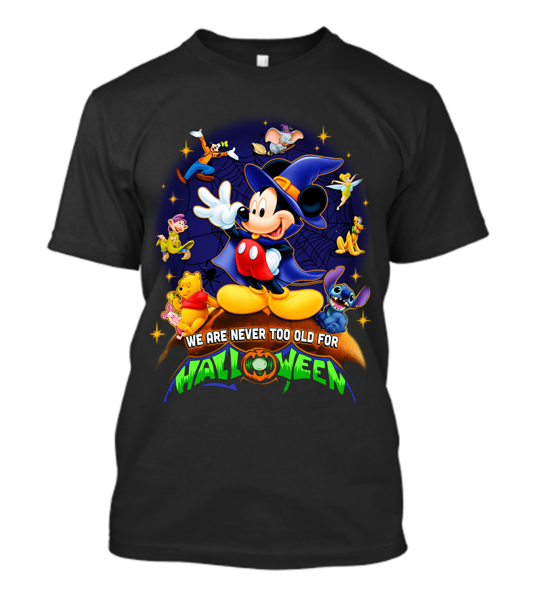 We Are Never Too Old For Halloween Mickey Mouse And Friends T-Shirt