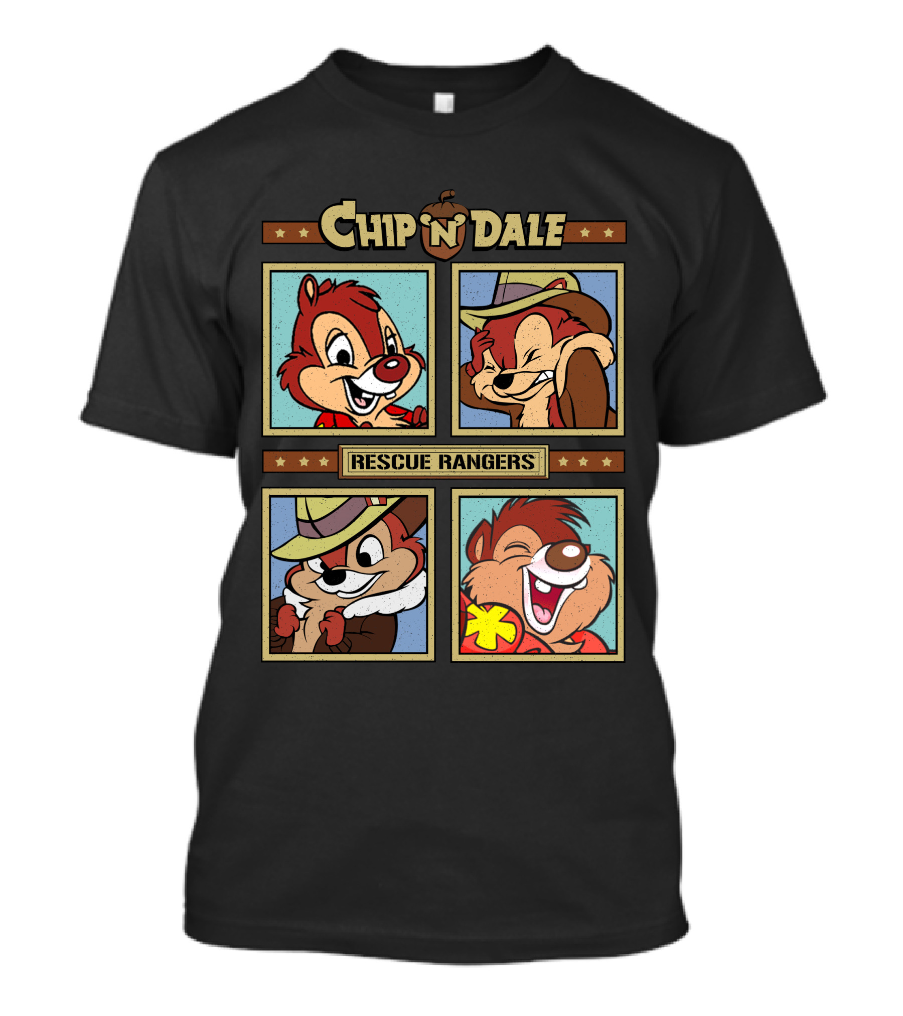 Chip N Dale Rescue Rangers Cartoon Fun T-Shirt