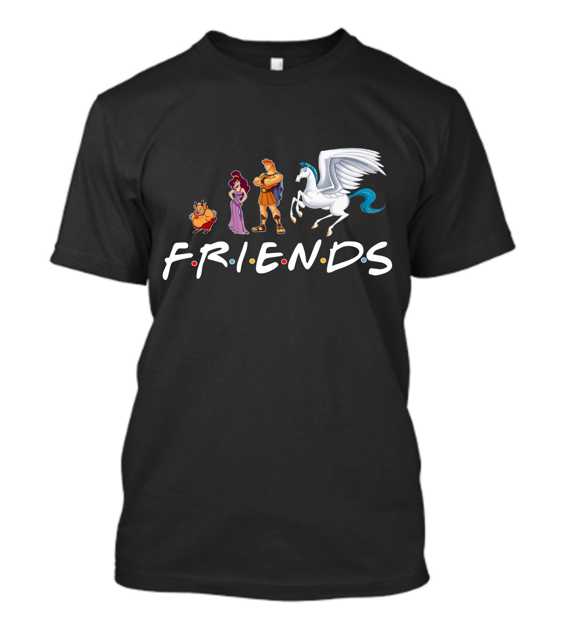 Hercules Friends Pegasus And Megara Characters F.R.I.E.N.D.S T-Shirt