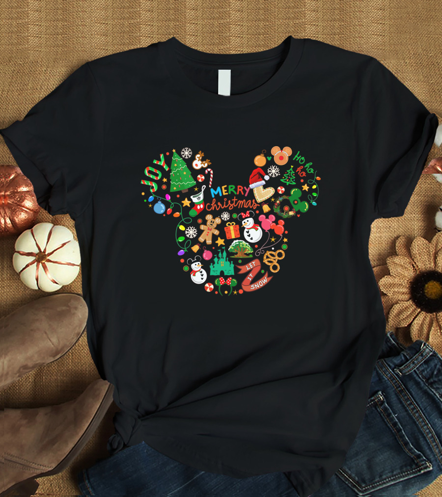 Merry Christmas Ho Ho Ho Let It Snow T-Shirt