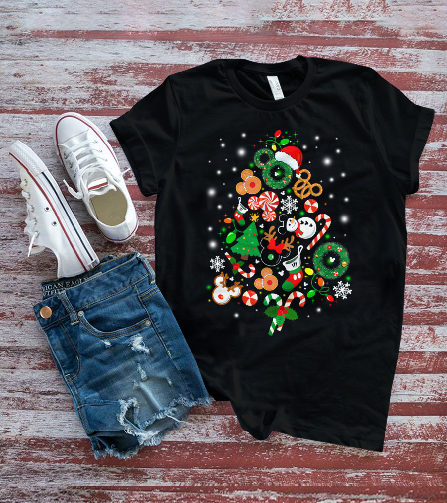Disney Christmas Holiday Icons T-Shirt