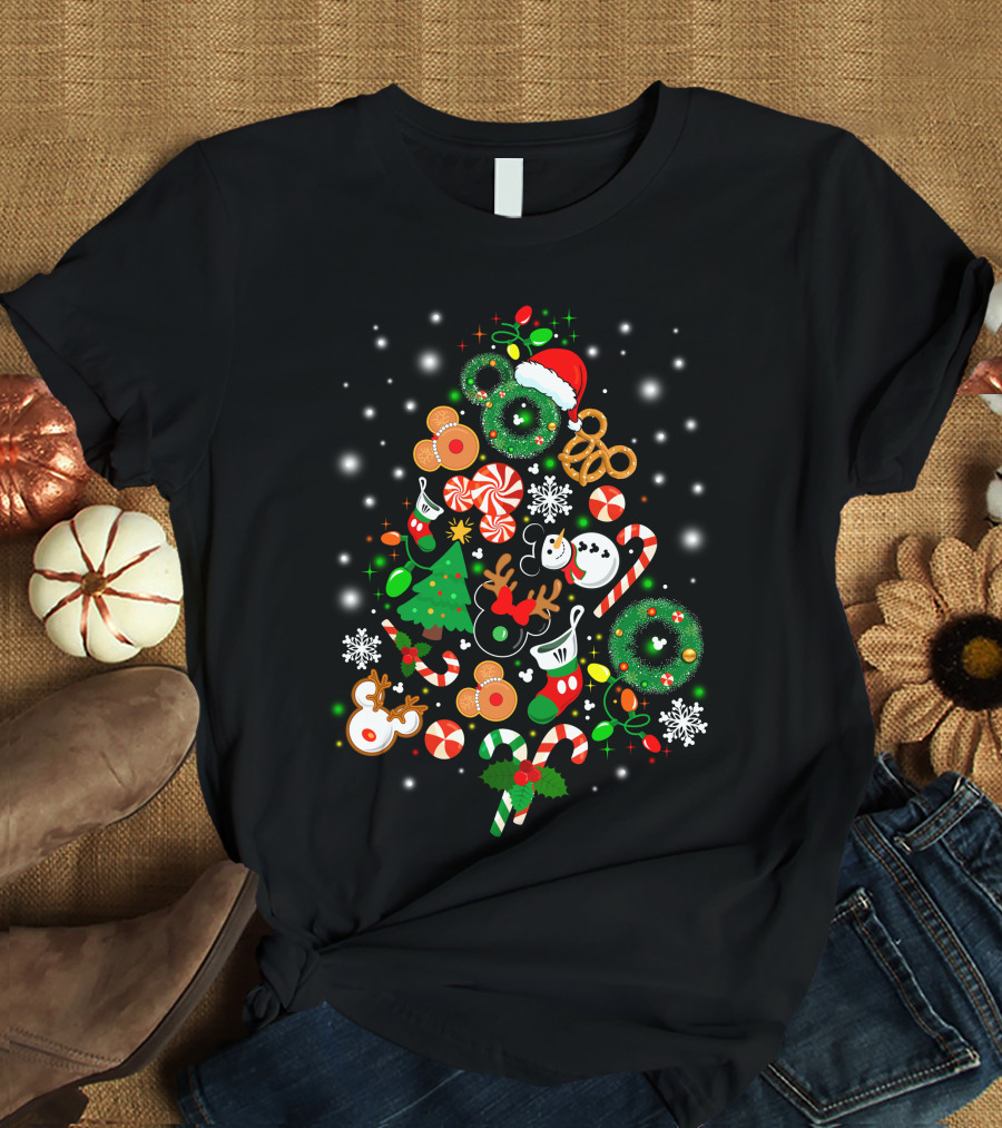 Disney Christmas Holiday Icons T-Shirt