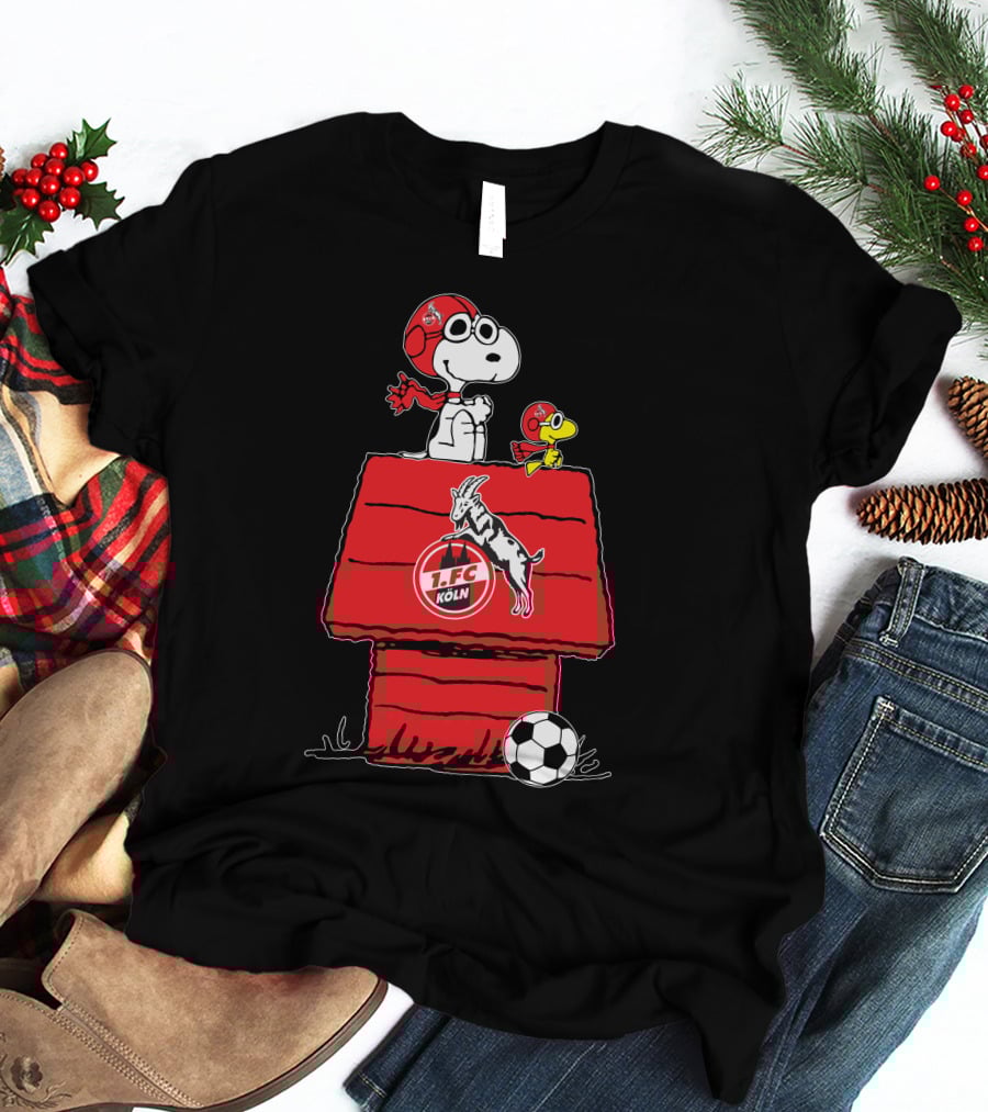 1. FC Köln Snoopy Woodhouse Soccer Scene T-Shirt