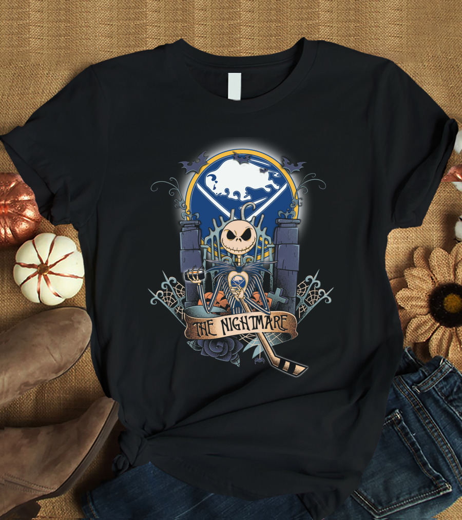 The Nightmare Hockey Skeleton Moon Iconic Mashup T-Shirt