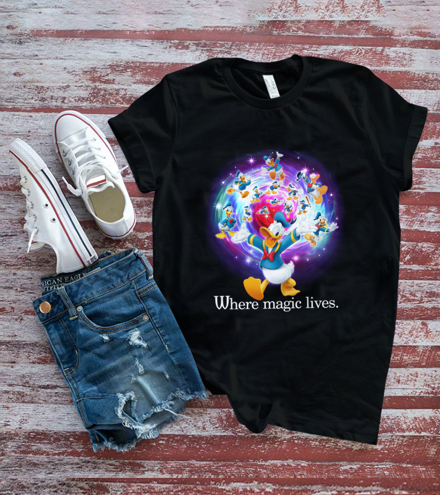 Where Magic Lives Donald Duck Disney Adventure T-Shirt