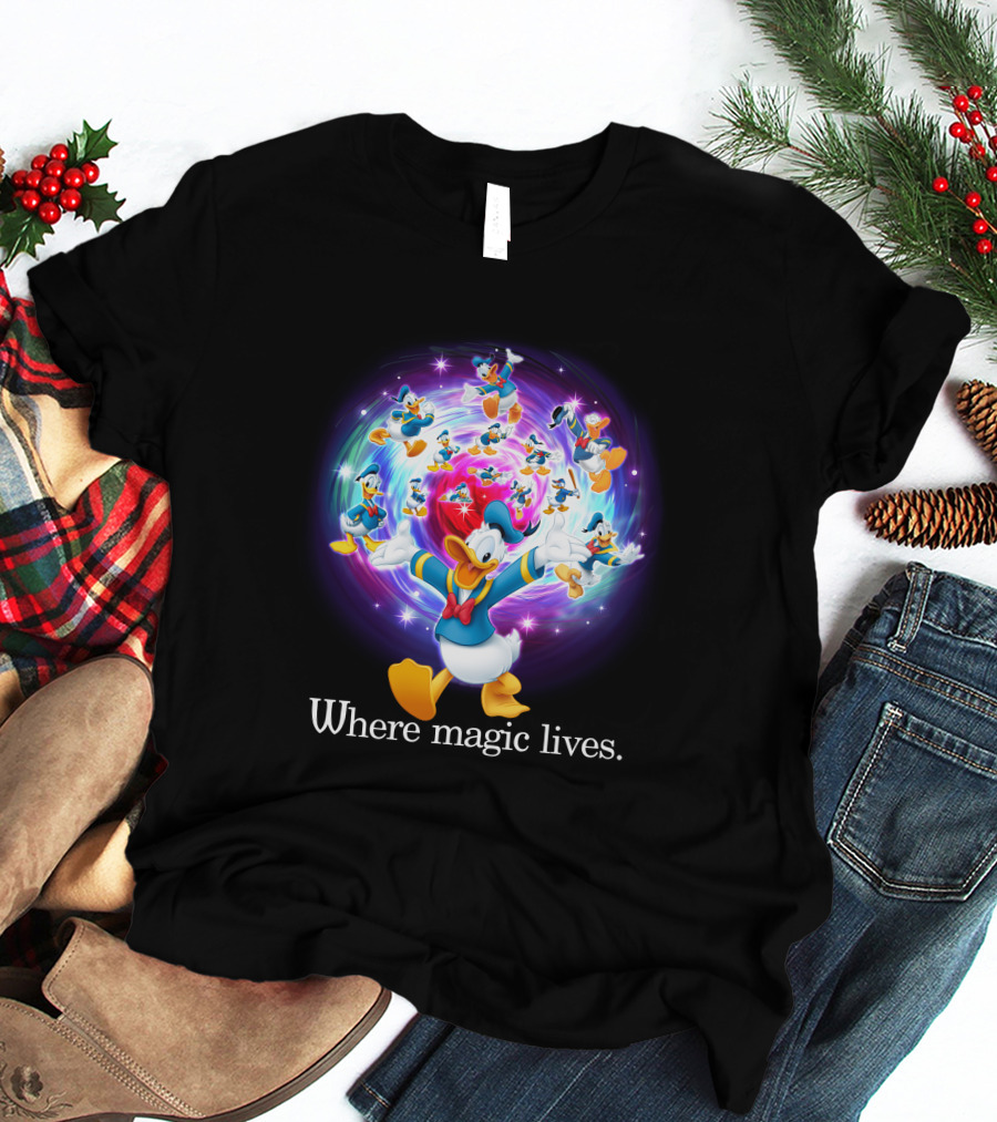 Where Magic Lives Donald Duck Disney Adventure T-Shirt