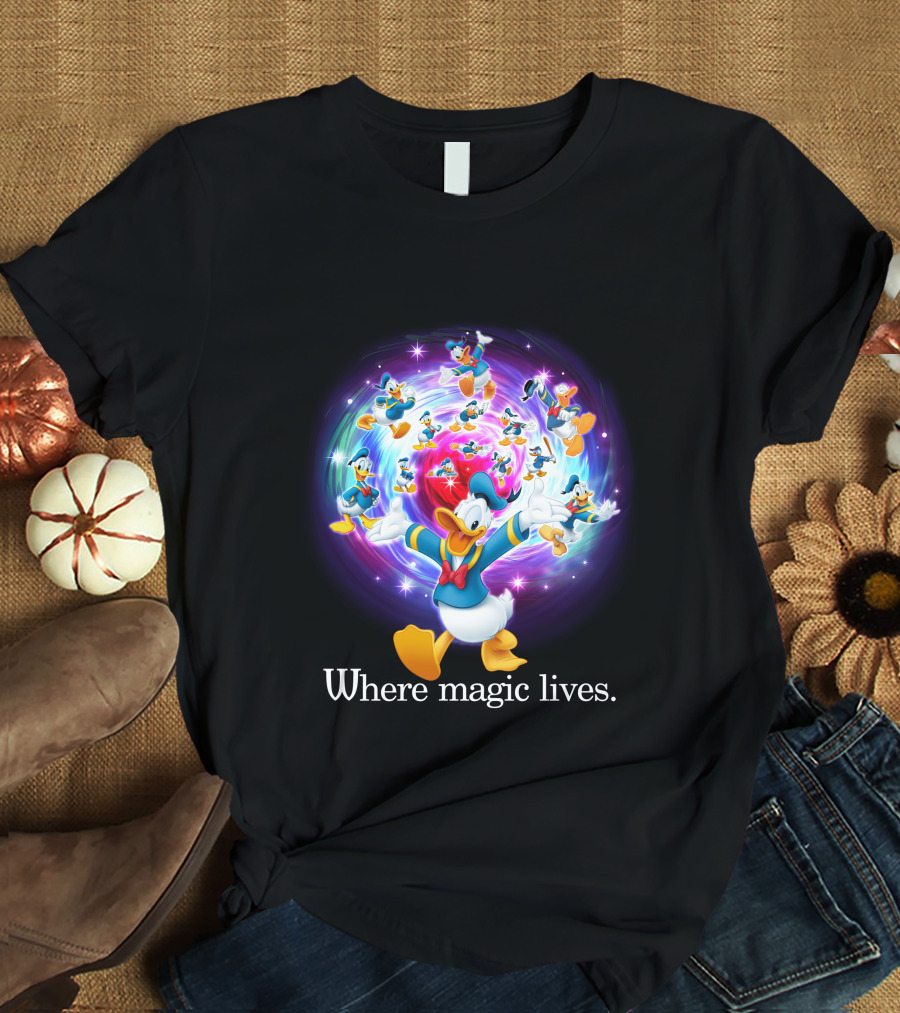 Where Magic Lives Donald Duck Disney Adventure T-Shirt