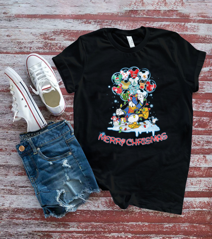 Donald Christmas Balloons Merry Christmas T-Shirt