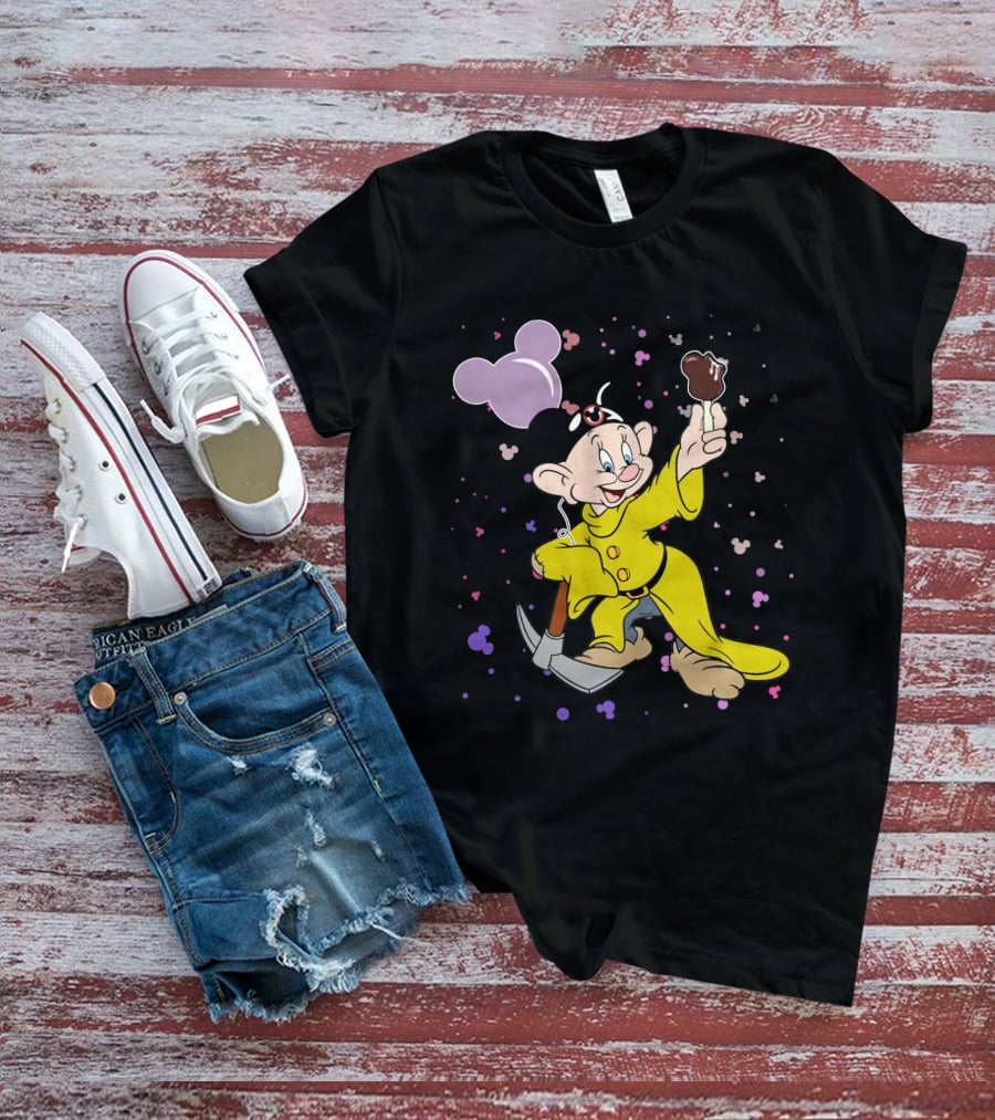 Dopey Mickey Ears Ice Cream Pickaxe Fun T-Shirt