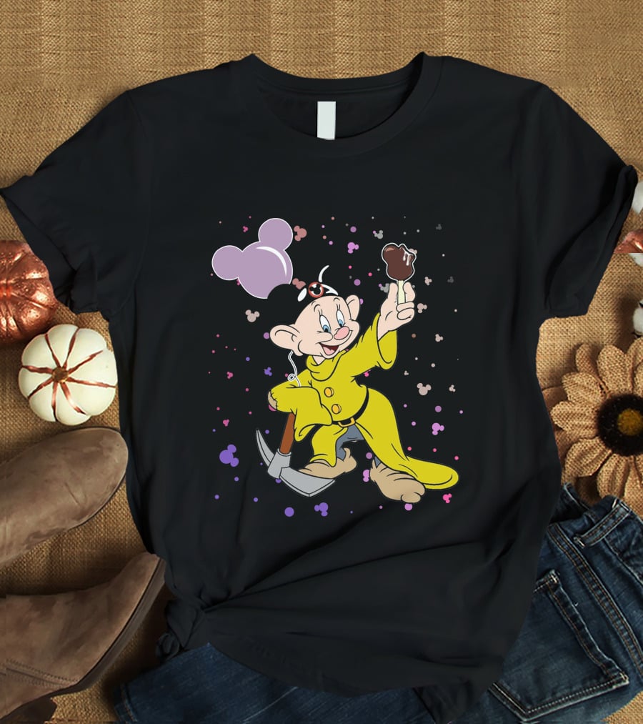 Dopey Mickey Ears Ice Cream Pickaxe Fun T-Shirt