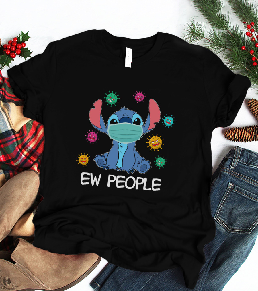 Stitch Mask Virus Ew People T-Shirt