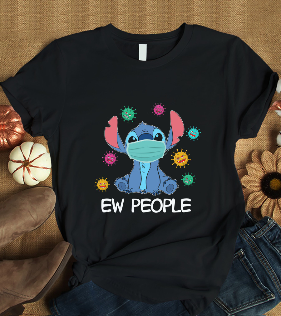 Stitch Mask Virus Ew People T-Shirt