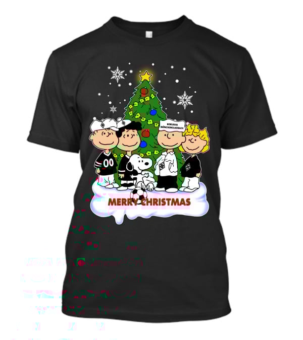 Borussia Mönchengladbach Merry Christmas Charlie Brown And Snoopy T-Shirt