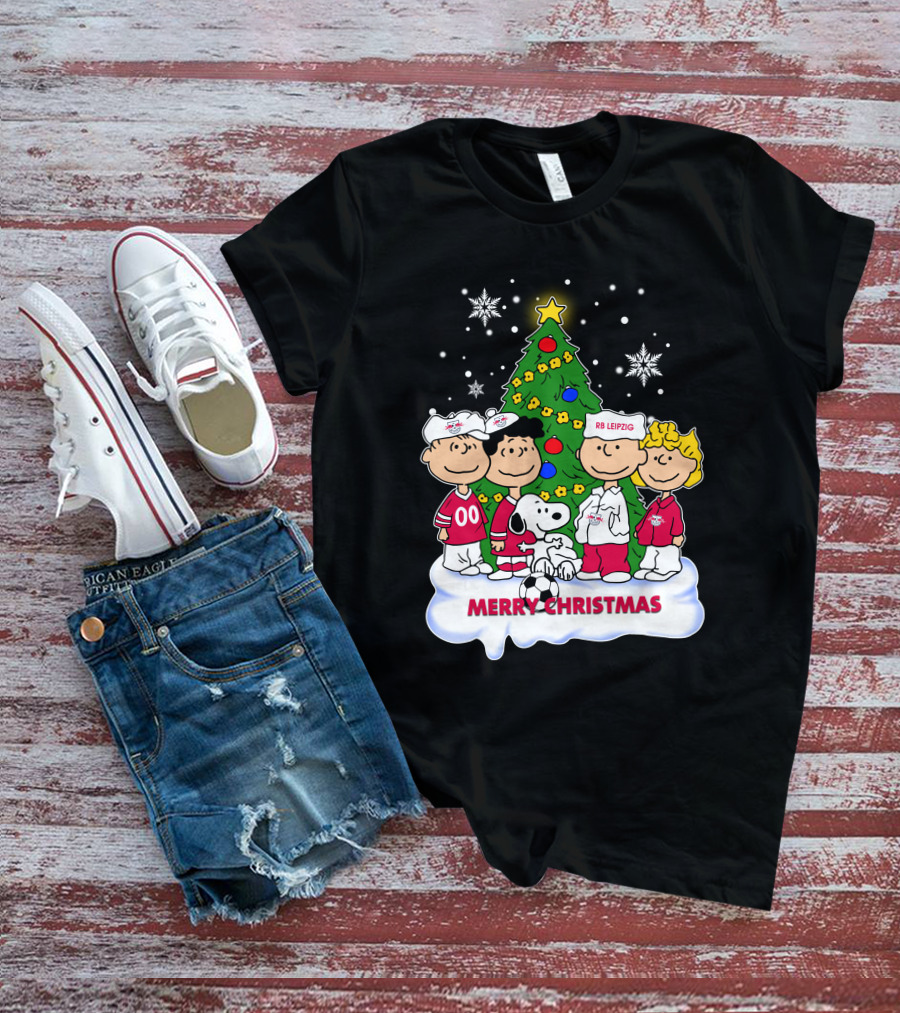 RB Leipzig Merry Christmas Snoopy And Friends Scene T-Shirt