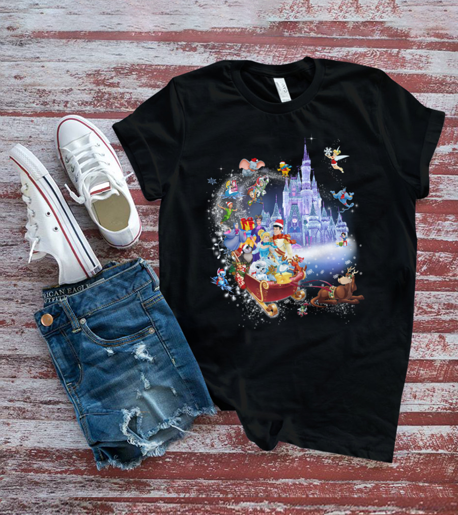 Cinderella Christmas Magic Kingdom Holiday Adventure T-Shirt