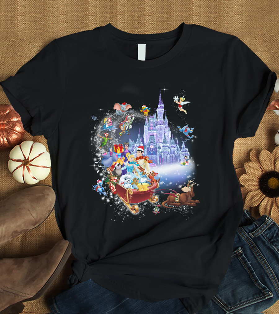 Cinderella Christmas Magic Kingdom Holiday Adventure T-Shirt