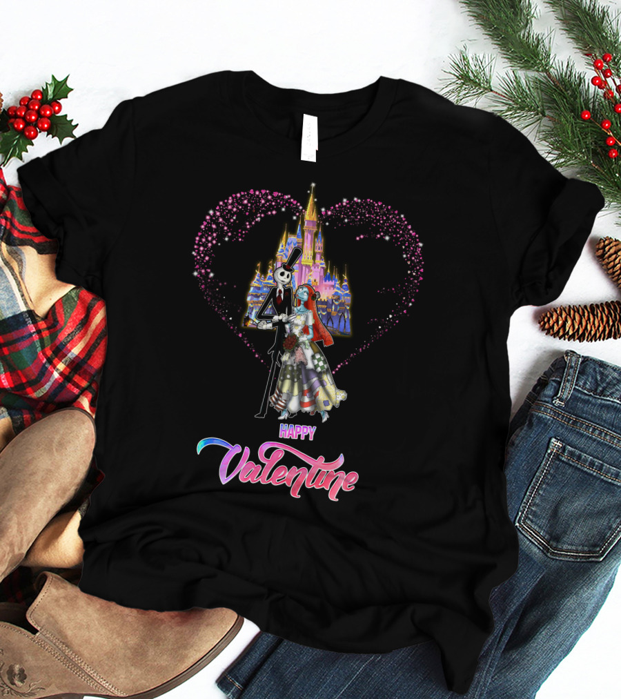 Happily Ever After Jack Valentine Magic Castle Heart T-Shirt