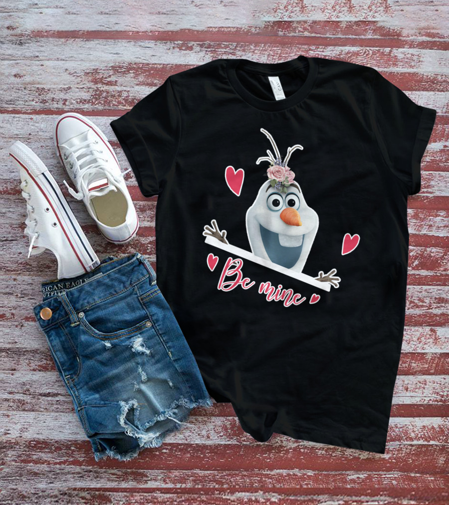 Olaf Be Mine Frozen Valentine's Day Hearts T-Shirt