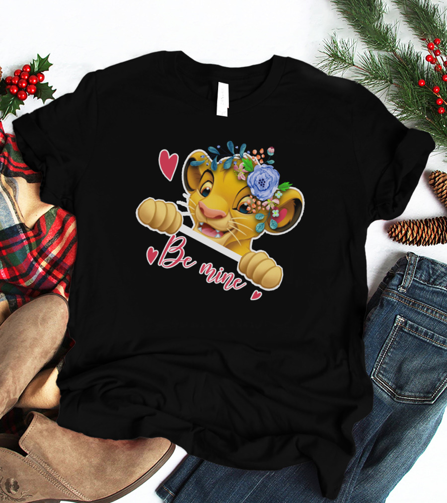 Simba Be Mine Floral Heart Lover T-Shirt