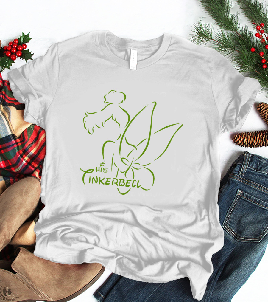 His Tinkerbell Fairy Outline T-Shirt