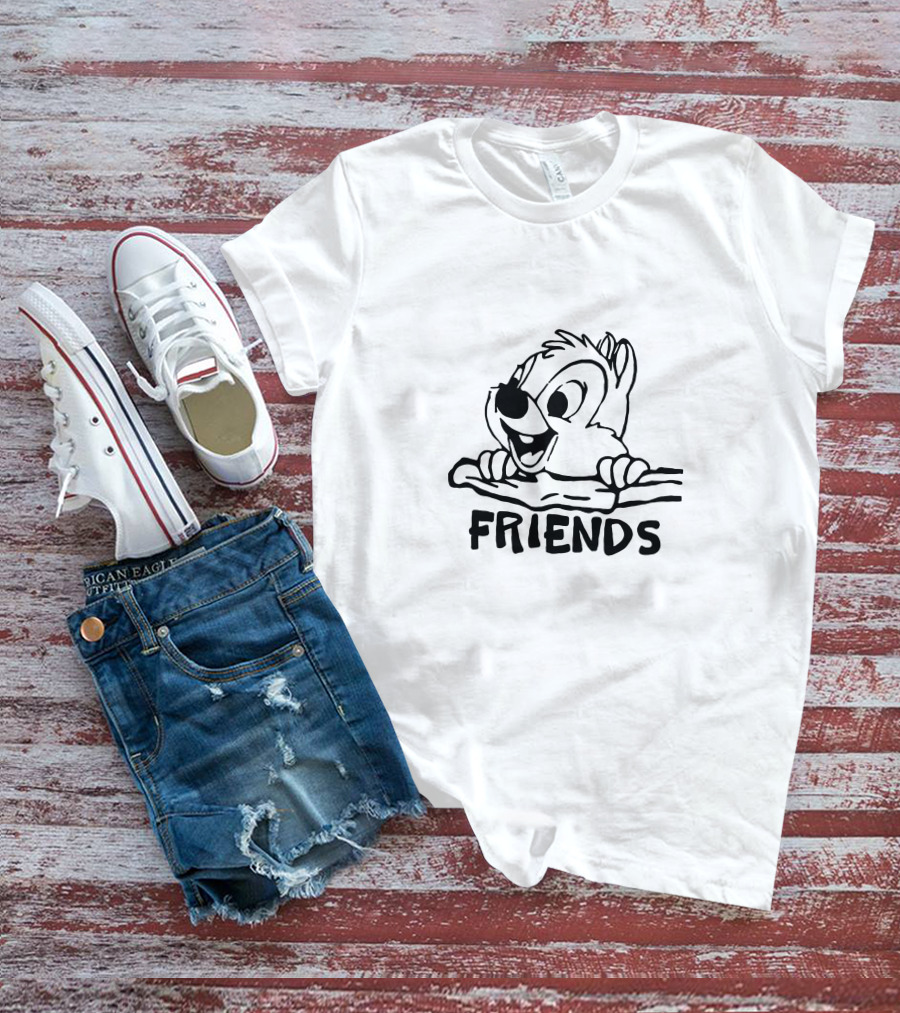 Dale Friends Chipmunk Character Image T-Shirt