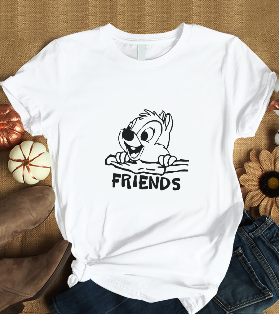 Dale Friends Chipmunk Character Image T-Shirt