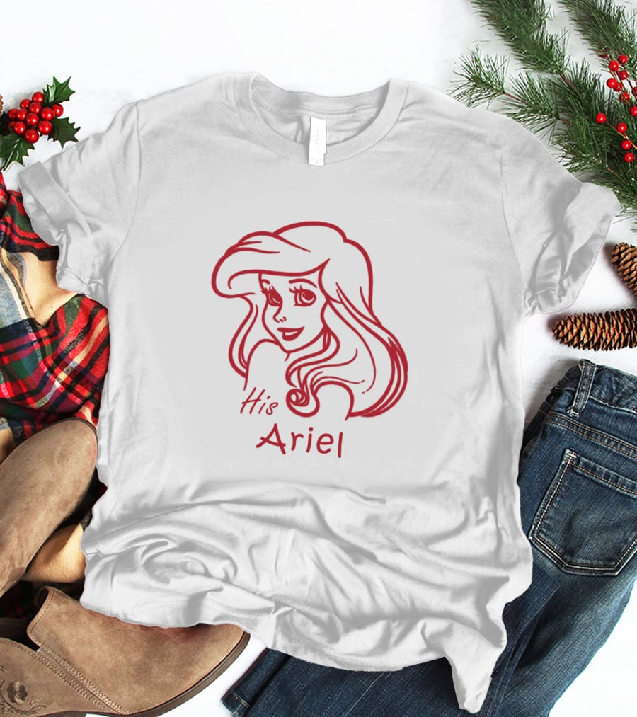 Disney His Ariel The Little Mermaid Character Sketch T-Shirt