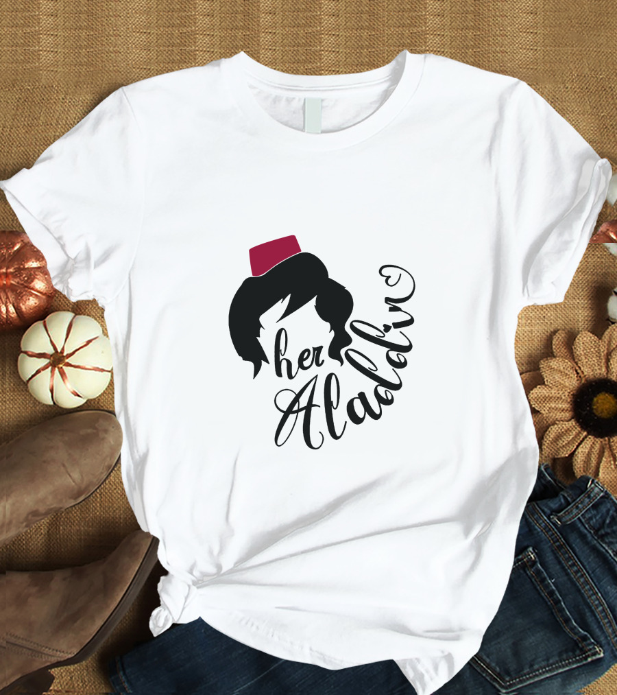 Her Aladin Iconic Silhouette Fez Hat T-Shirt