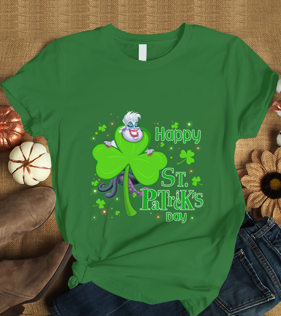 Happy St. Patrick's Day Ursula Shamrock T-Shirt
