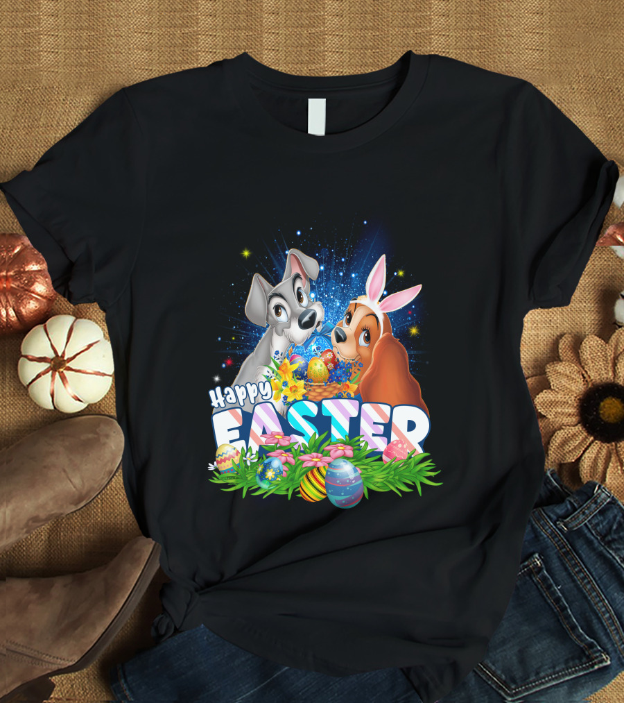 Lady And The Tramp Happy Easter T-Shirt