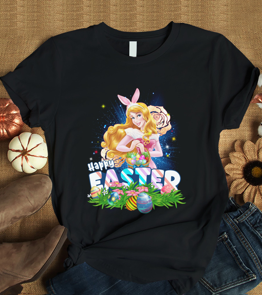Aurora Happy Easter Bunny Ears Egg Hunt T-Shirt