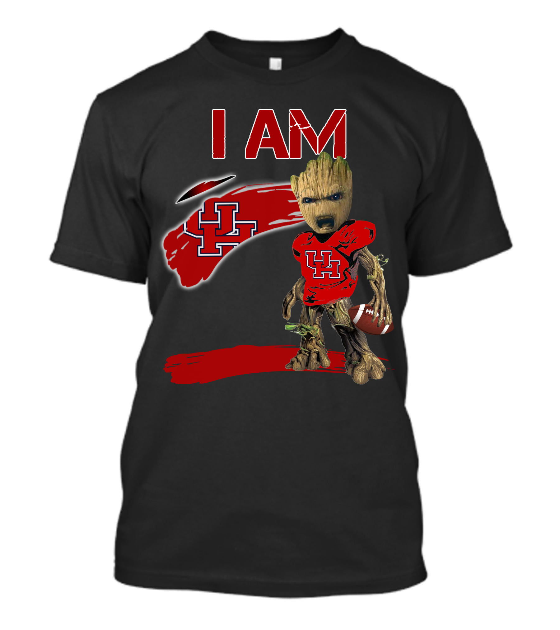 I AM UH Groot Football Houston T-Shirt