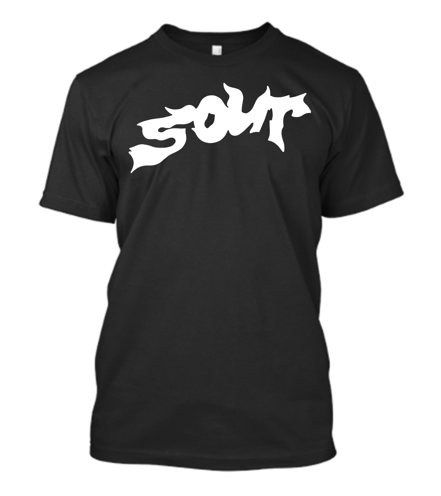 SOUR WHITE Dripping Text T-Shirt