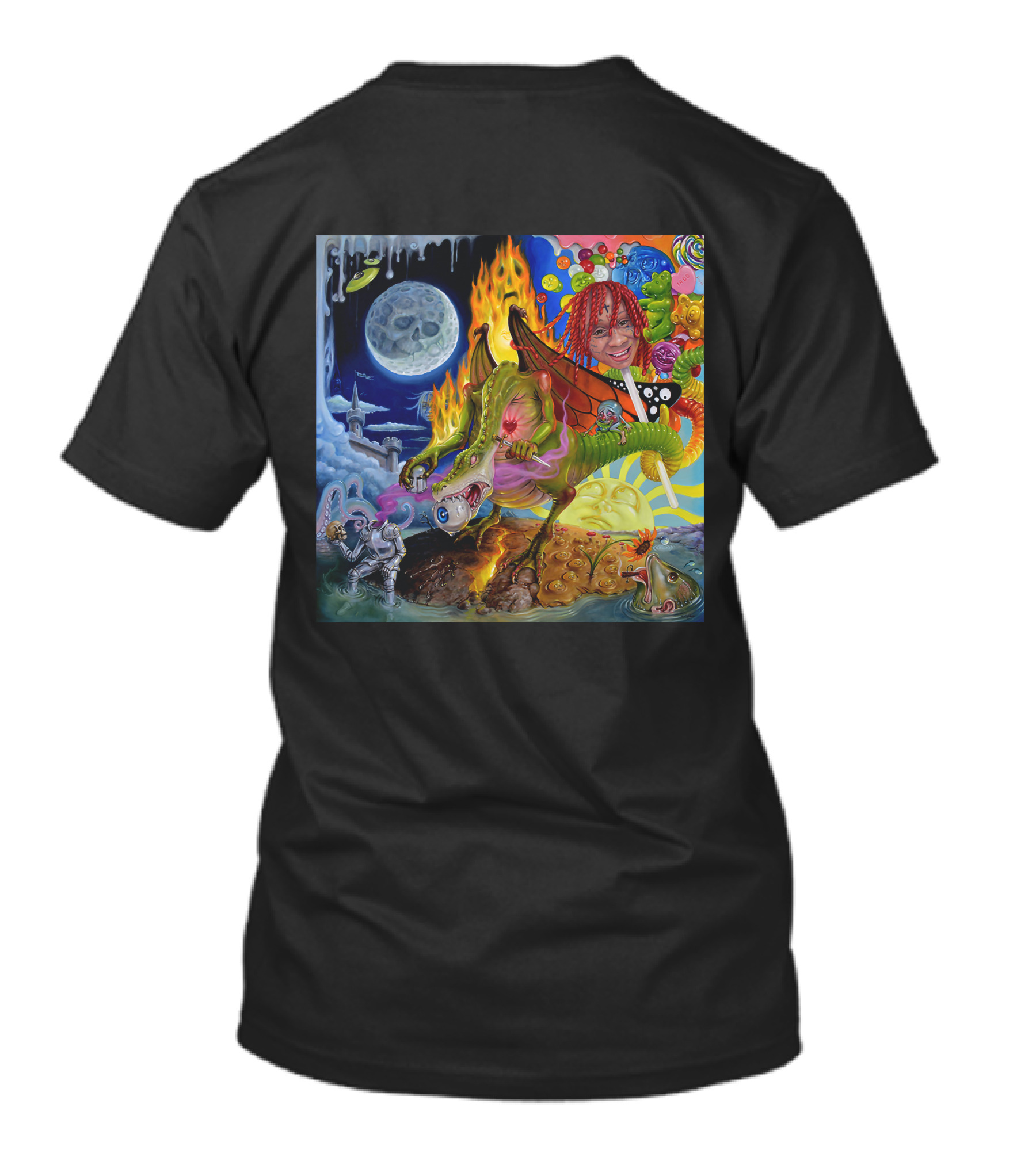 Trippie Redd Love Scars Cosmic Adventure With Dragon And Astronaut T-Shirt