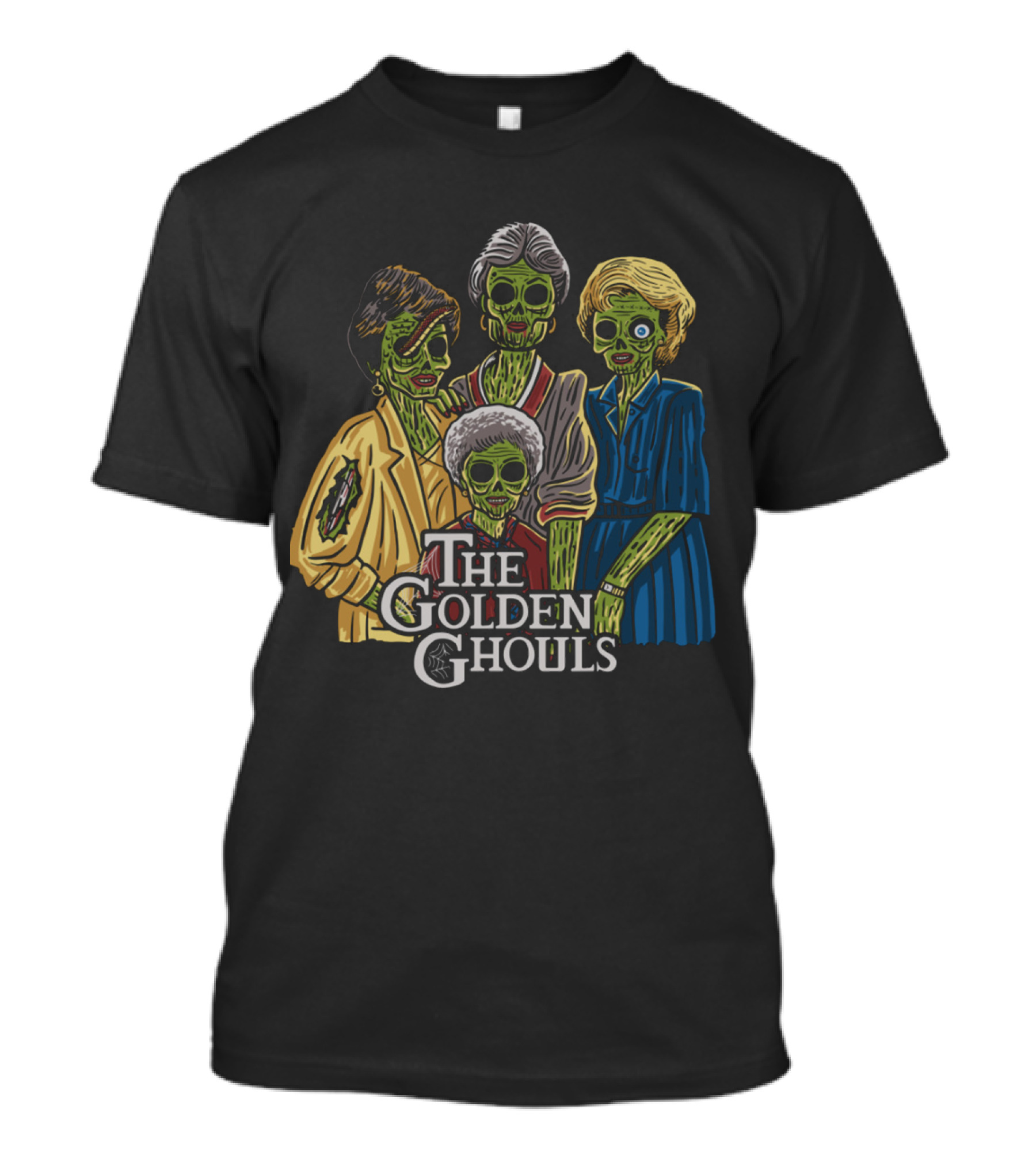 The Golden Ghouls Zombie Parody Featuring Iconic Quartet T-Shirt