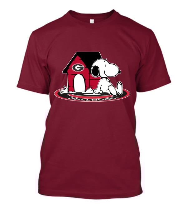 Snoopy Bulldogs Georgia Football Fan Now And Forever T-Shirt