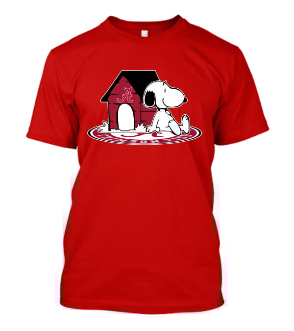 Alabama Crimson Tide Snoopy Now And Forever Fan House T-Shirt