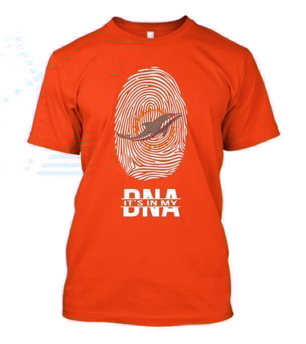 Miami Dolphins It's In My DNA Fingerprint T-Shirt