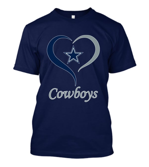 Cowboys Star Heart T-Shirt