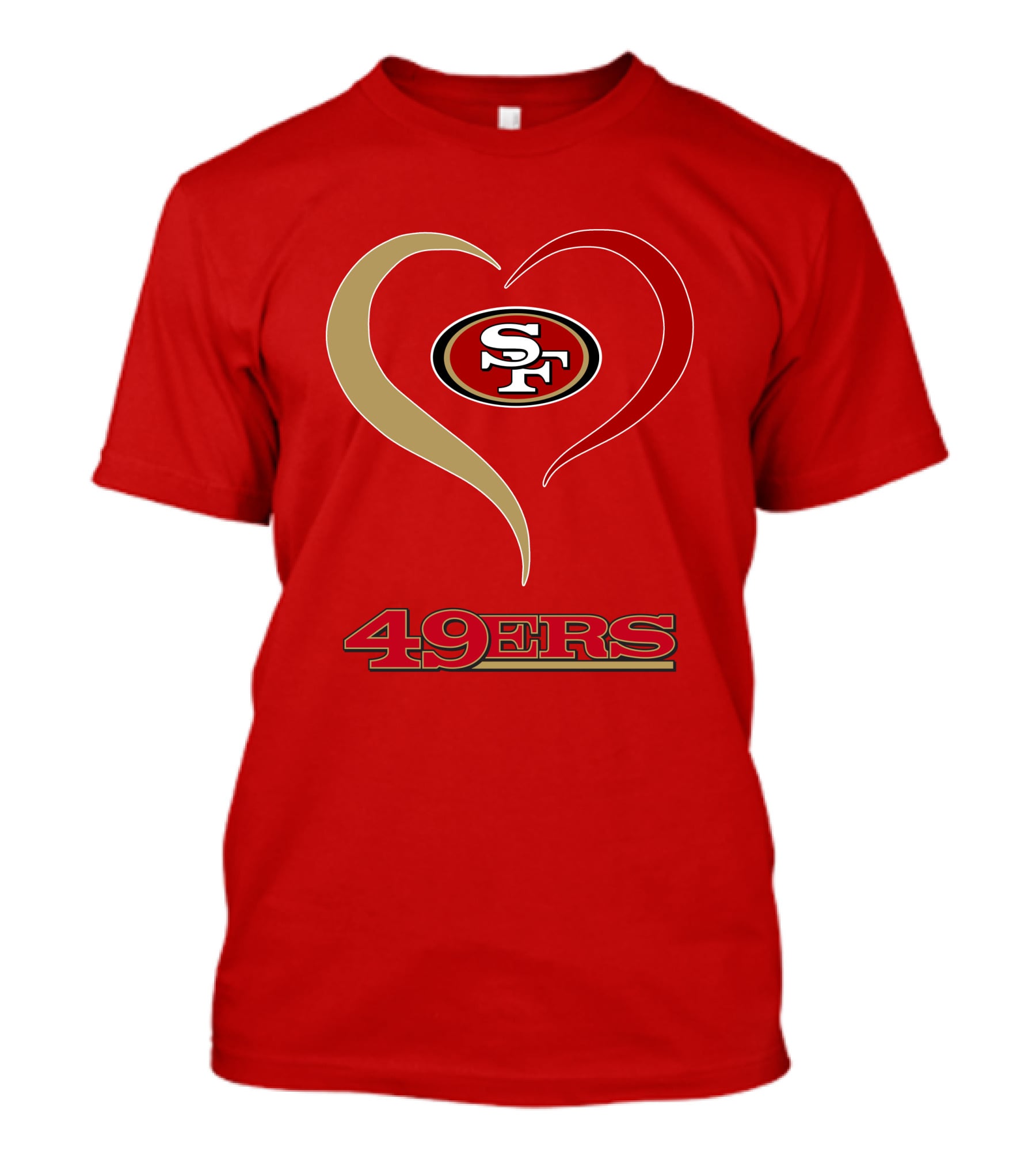 49ers Heart SF T-Shirt