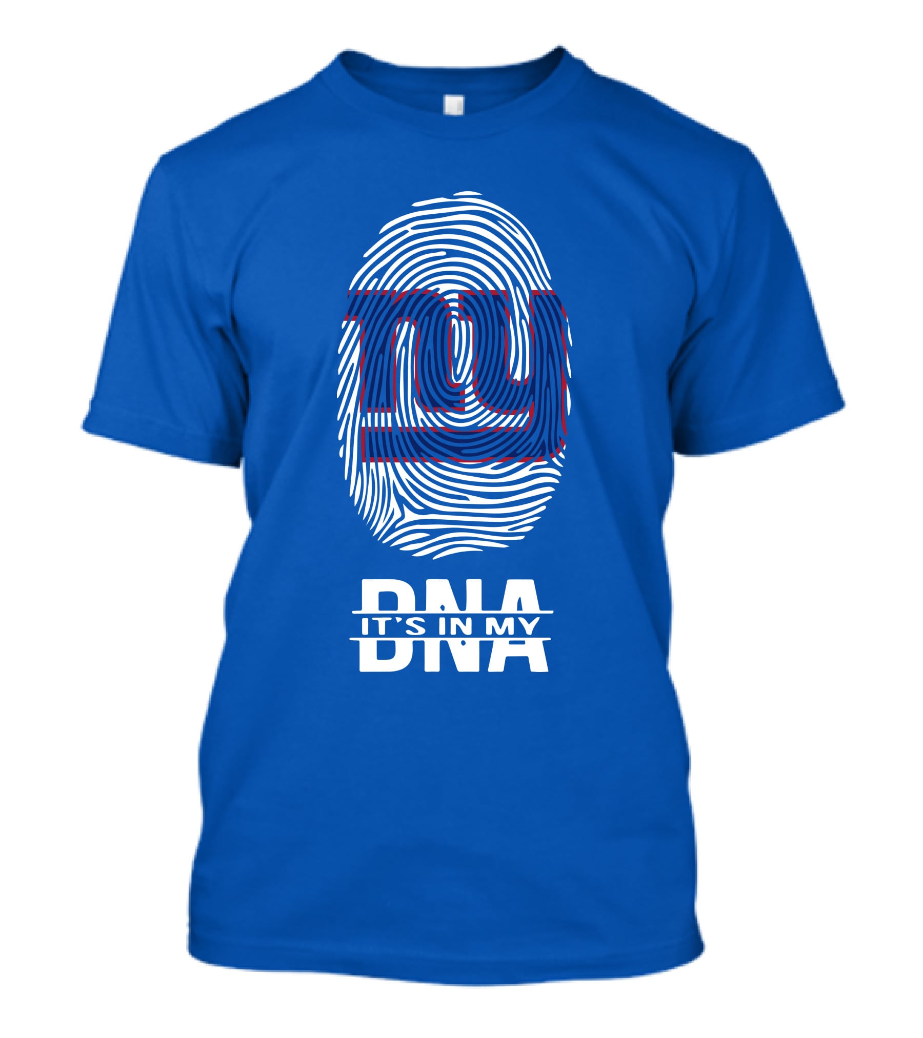 New York Giants Fingerprint Logo It's In My DNA T-Shirt