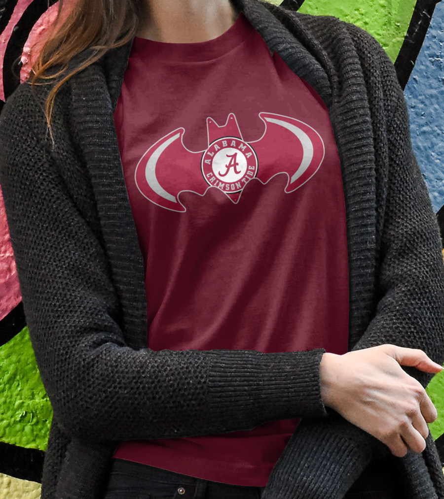 Alabama Crimson Tide Bat Symbol T-Shirt