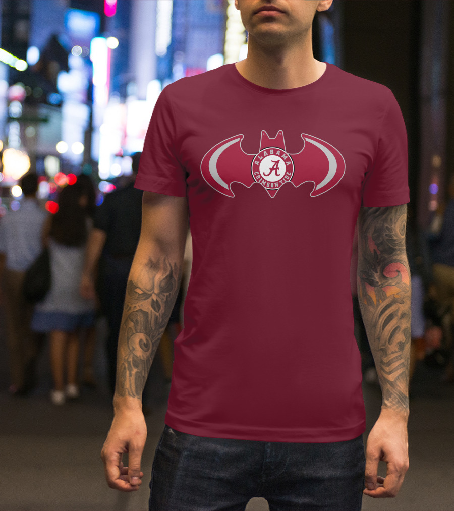 Alabama Crimson Tide Bat Symbol T-Shirt